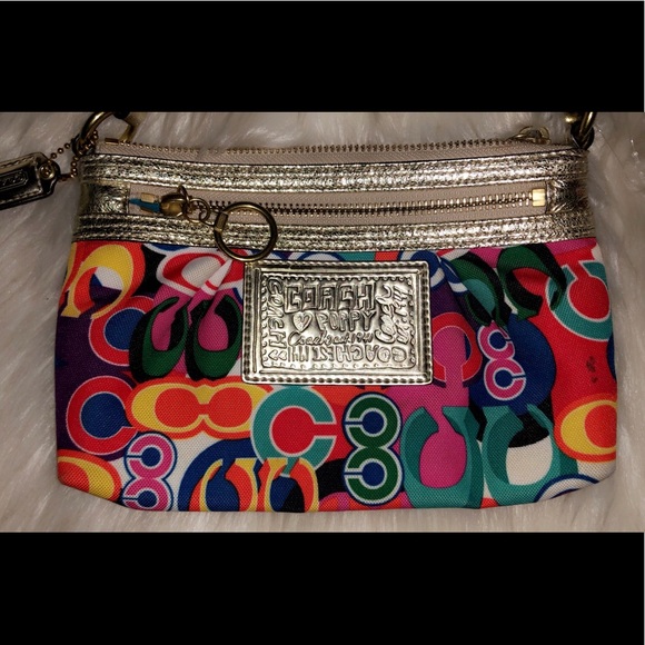 COACH Monogram Colorful Mini Handbag - Picture 4 of 6